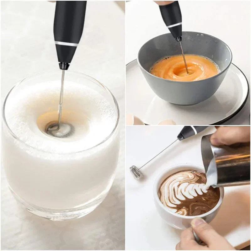 Handheld Electric Milk Frother USB Rechargeable Mini Blender Handheld Milk Frother Qme