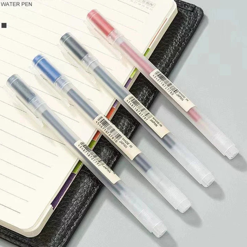 Kawaii Gel Pens Black Red Blue 0.38mm Fine Tip – 3-Pack Gel Pen Set Qme