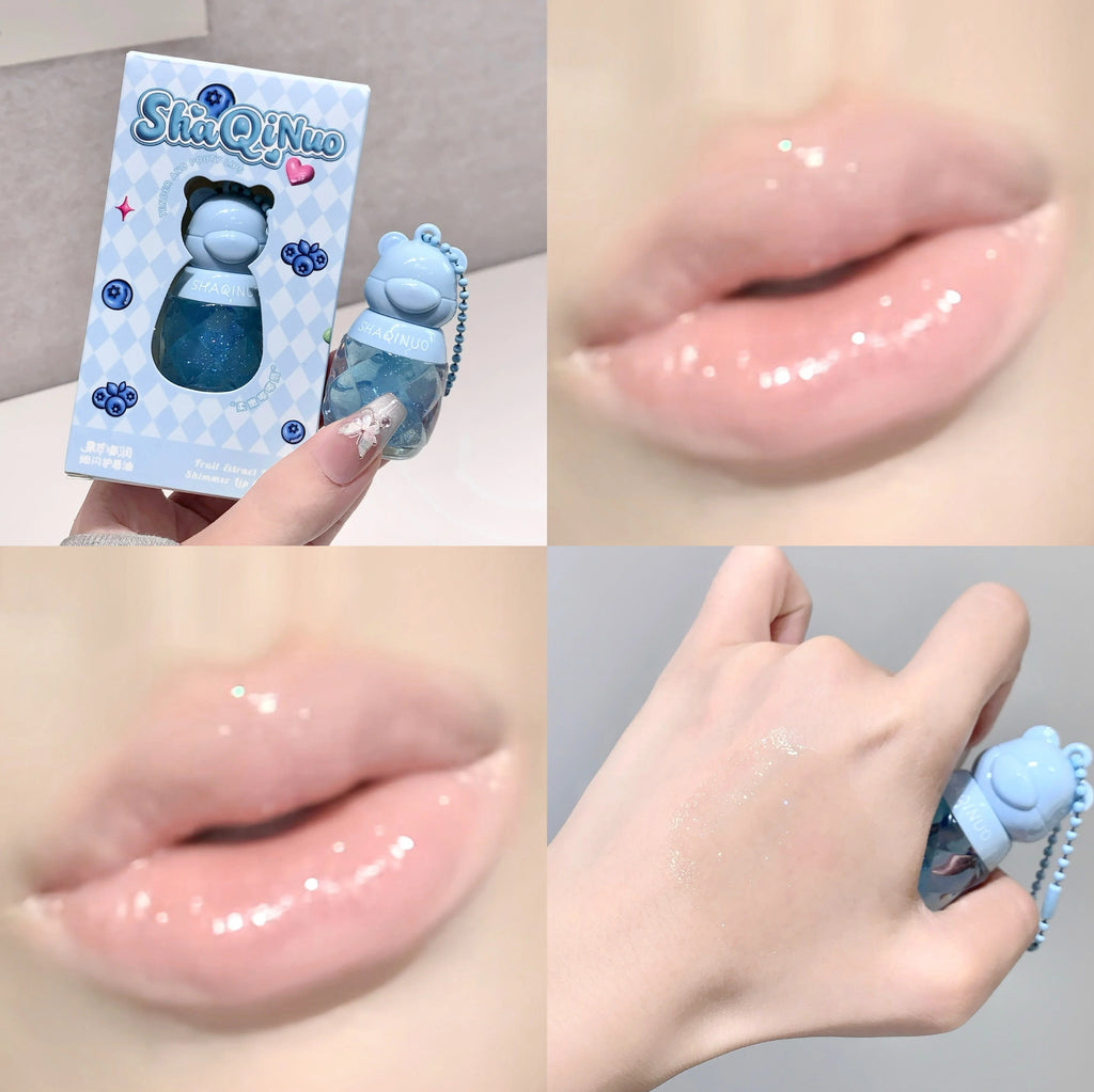 SHAQINUO Fruit-Flavored Hydrating Lip Oil Key Pendant Hydrating Lip Oil Qme S9060-04