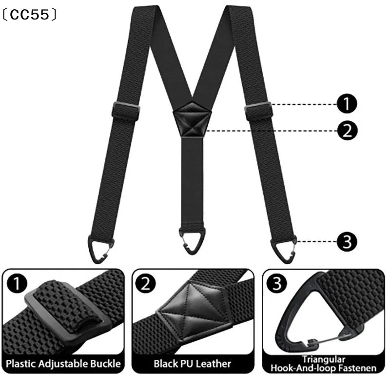 Tactical Hidden Suspenders – Heavy Duty Y-Back Work Suspenders Work Suspenders Qst