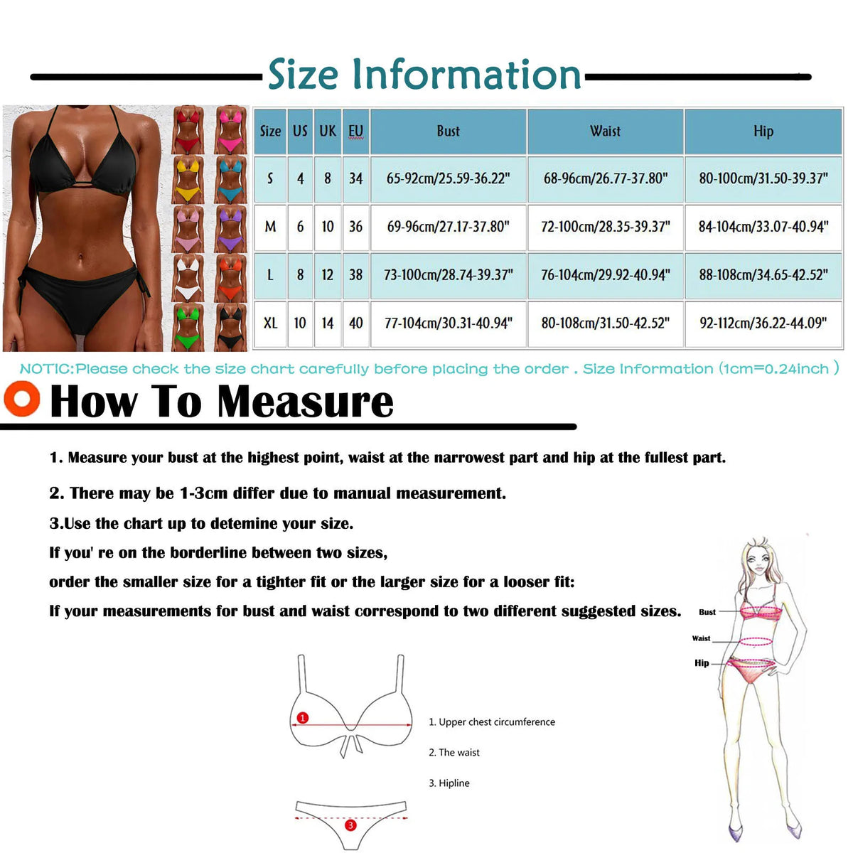 Women's Brazilian Bikini Push-Up Two-Piece Swimsuit Set Brazilian Bikini Set Qme
