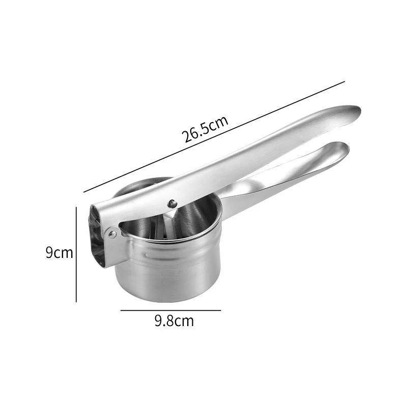 Stainless Steel Manual Juicer & Potato Ricer Masher 2-in-1 Manual Juicer Ricer Qst 2 Silver