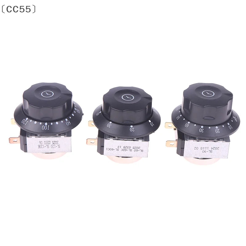 Mechanical Knob Timer Switch 60/90/120 Min with Bell 16A 250V Mechanical Timer Switch Qst