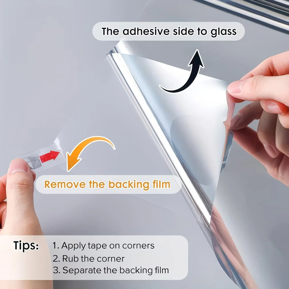 Transparent Window Film – Heat Insulation, UV & Privacy Window Privacy Film Qme