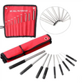 9-Piece Steel Multi-Size Round Head Pin Punch Impact Driver Set Pin Punch Set Qme As Shown