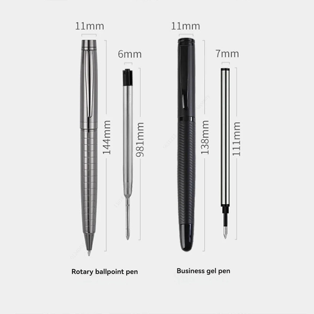 Advanced Metal Gel Pen Black Finish | Medium Point | Qme Metal Gel Pen Qme