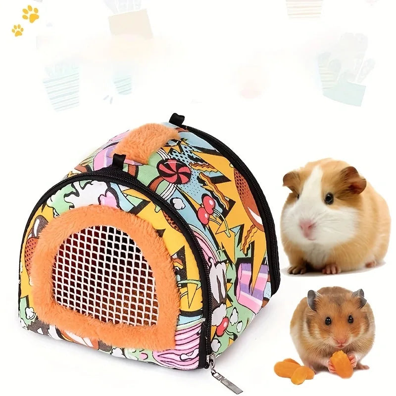 Cartoon Small Pet Carrier Bag – Chinchilla, Hamster & Guinea Pig Small Pet Carrier Bag Qme