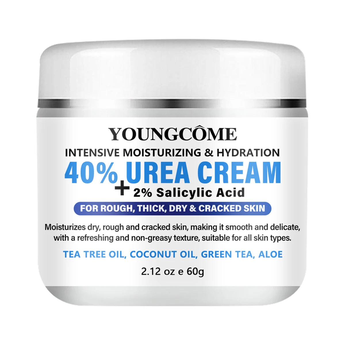 YOUNGCOME 40% Aloe Foot Cream – Ultra-Hydrating Daily Care Foot Care Cream Qst 60g