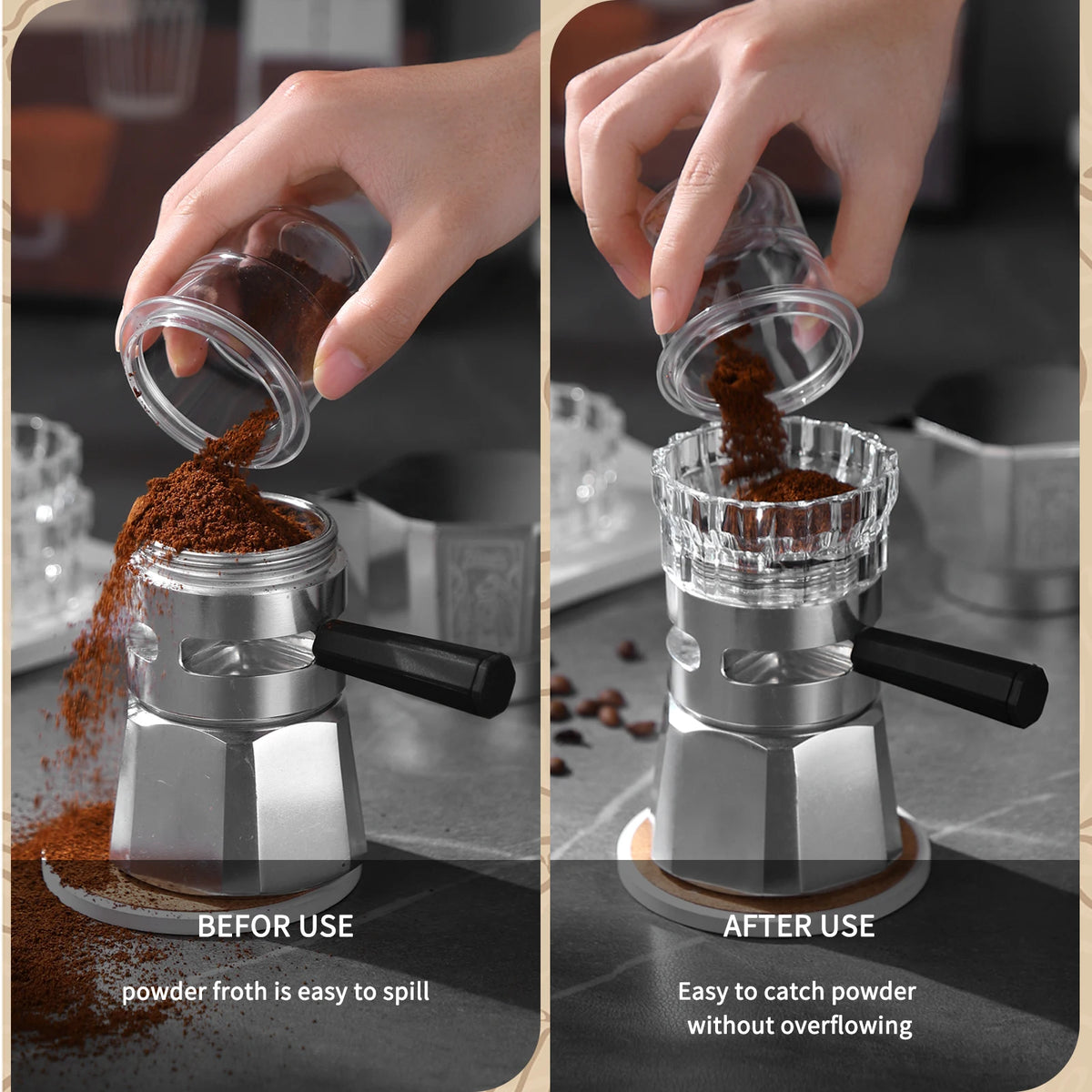 Bincoo Crown Gear Coffee Distributor Leveler Tamper Tool Coffee Distributor Qst