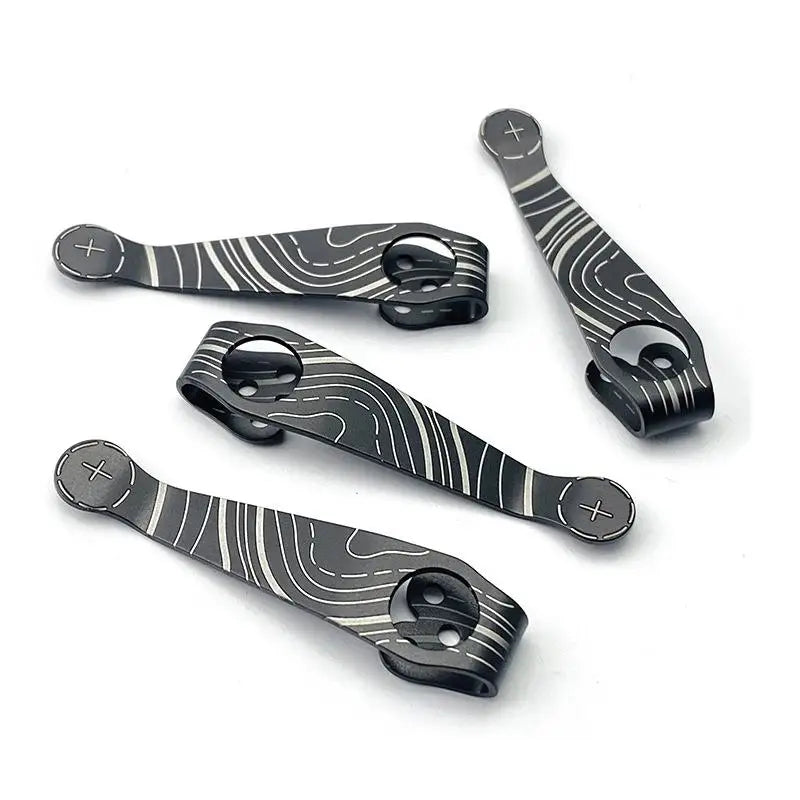 Swayboo Titanium Deep Carry Pocket Knife Clip – C81 C10 C11 Knife Clip Accessory Qst