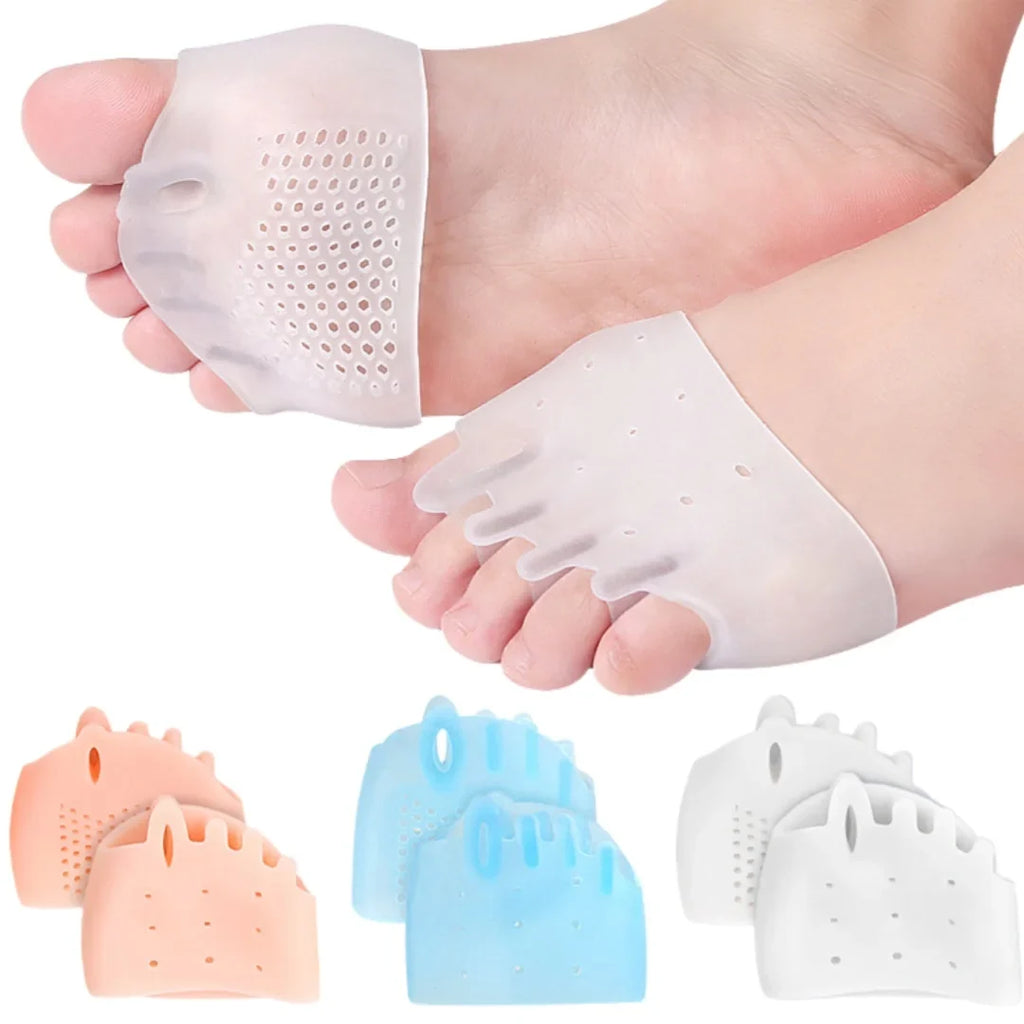 Honeycomb Forefoot Pad & Toe Separator 5-Hole | 1 Pair Forefoot Toe Pad Qme