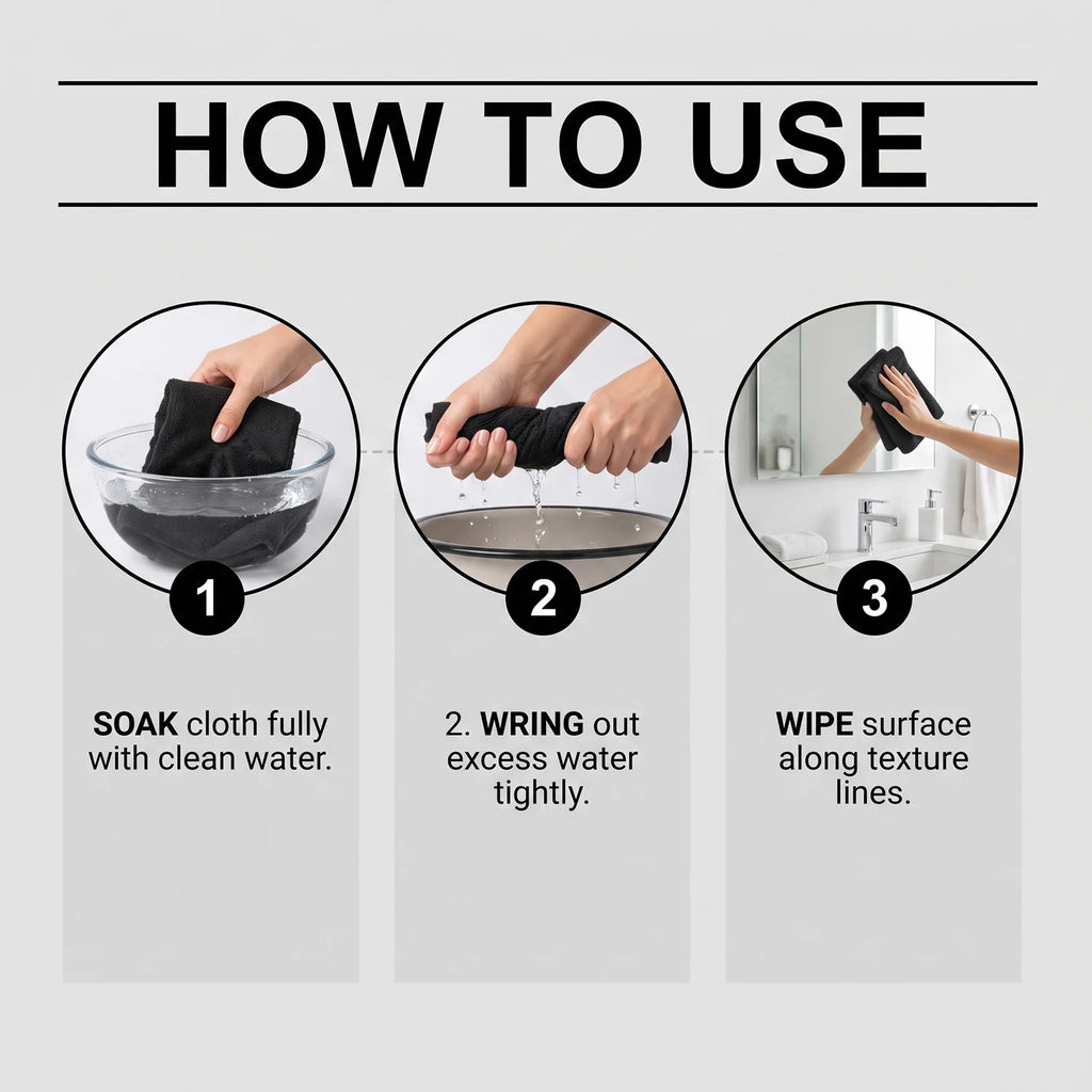 5-Pack Microfiber Magic Cleaning Cloths – Streak-Free Towels Cleaning Cloths Qst