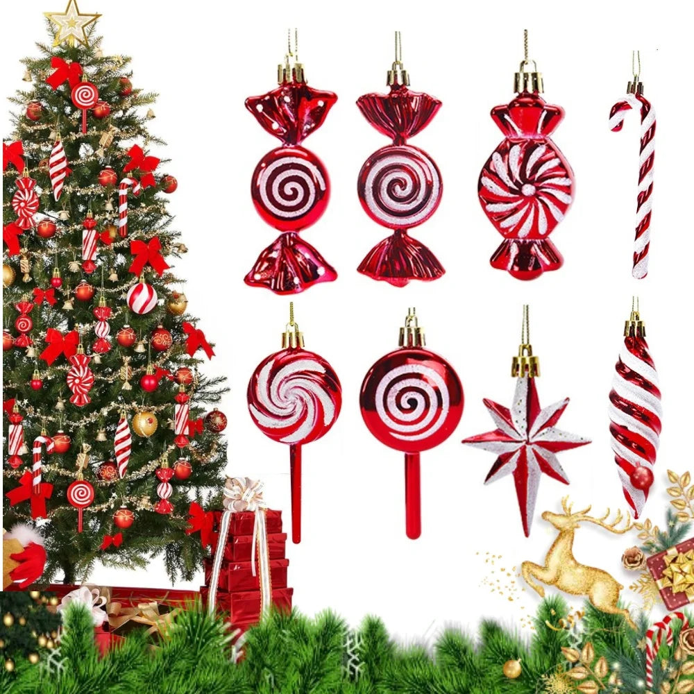 Christmas Tree Ornaments – Lollipops, Pine Cones & Candy Canes Christmas Tree Ornaments Qme