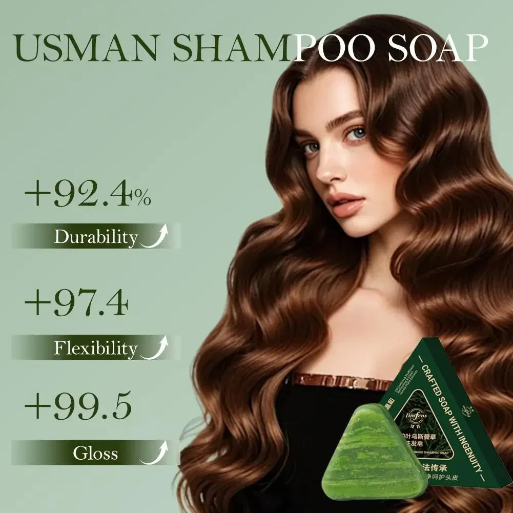Herbal Polygonum Multiflorum Shampoo Bar – Handmade Hair Care Herbal Shampoo Bar Qme