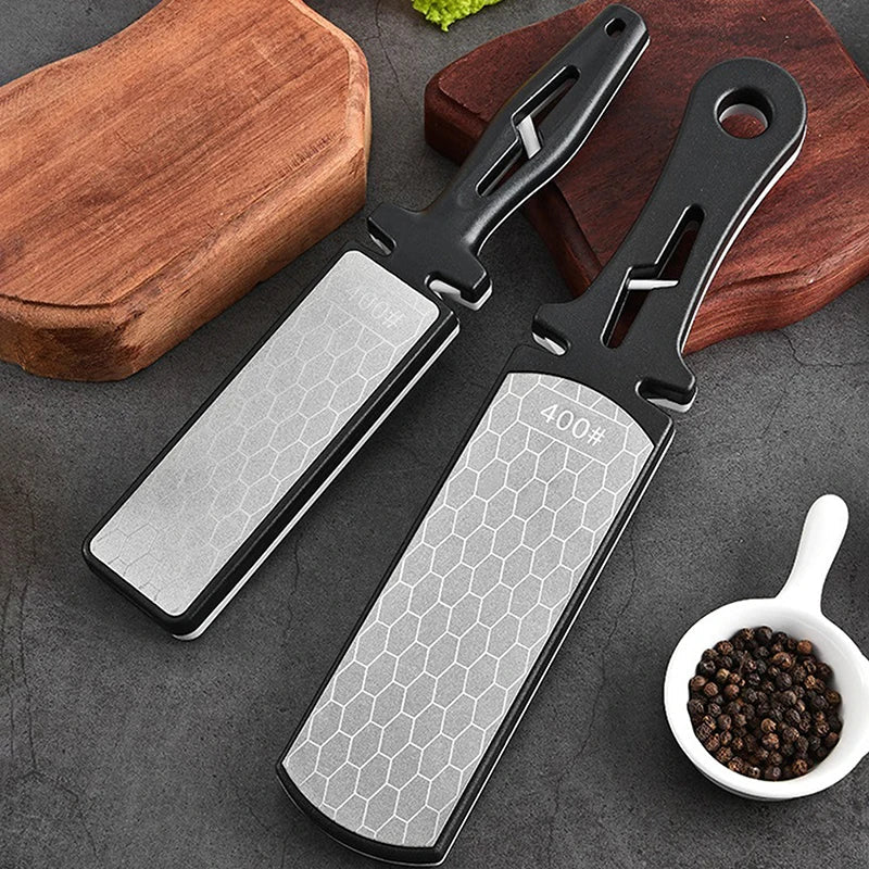 Diamond Bar Knife Sharpener 400/1000 Grit – Tungsten Carbide Knife Sharpener Qme
