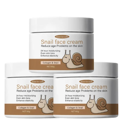 Snail Face Cream with Collagen & Retinol – 24H Moisturizer Face Moisturizer Cream Qme YELLOW 60g
