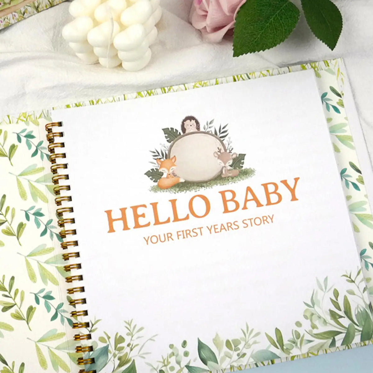 Baby Milestone Book – 5-Year Kids Memory Scrapbook Baby Memory Book Qme