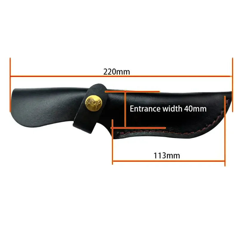 Cowhide Leather Knife Sheath – Universal Fixed Blade Holder Leather Knife Sheath Qst