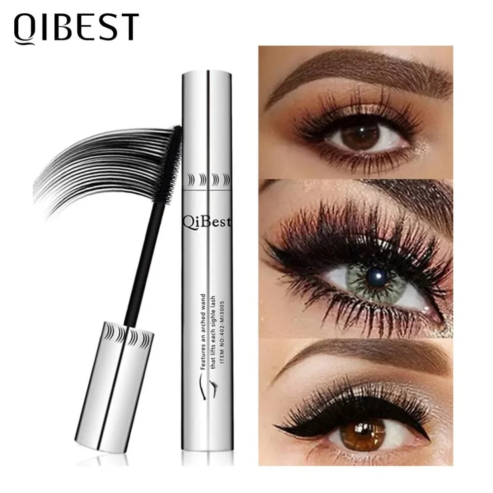 QIBEST 4D Silk Fiber Mascara – Waterproof, Volumizing & Lengthening Fiber Mascara Qme