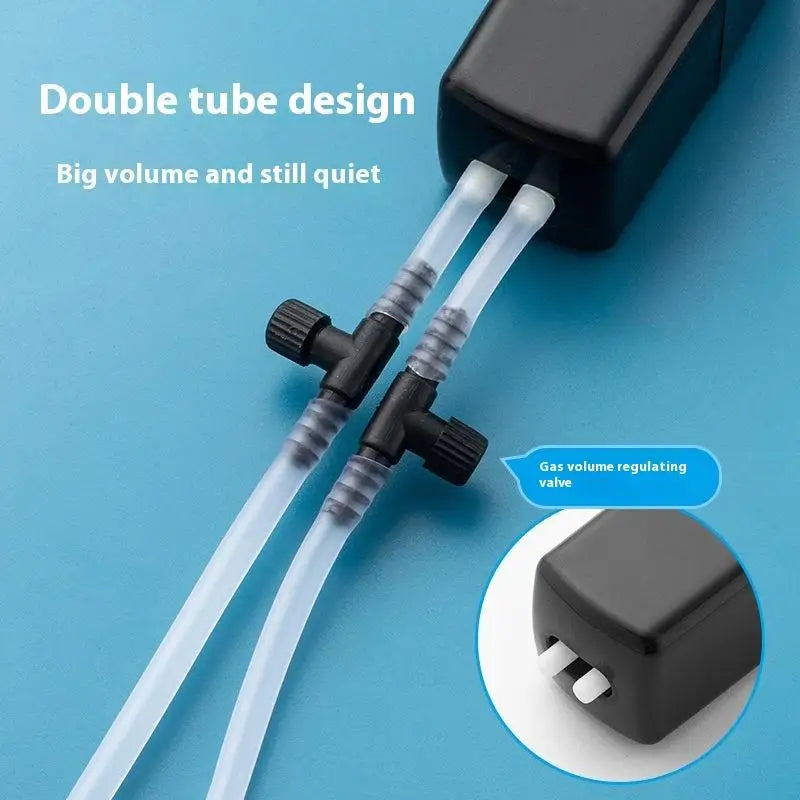 Mini USB Aquarium Air Pump Kit with Check Valve & Air Stone Aquarium Air Pump Qme