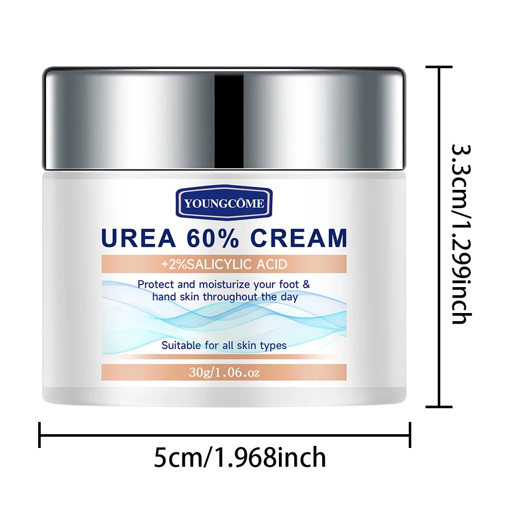 YOUNGCOME 60% Urea & 2% Salicylic Acid Foot Cream Foot Cream Qst 30g