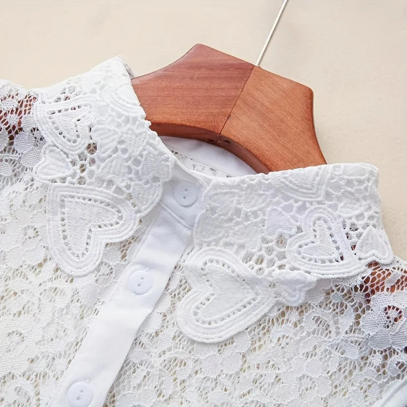 Women's Detachable Lace Fake Collar – Mickey Style Daily Wear Detachable Lace Collar Qme