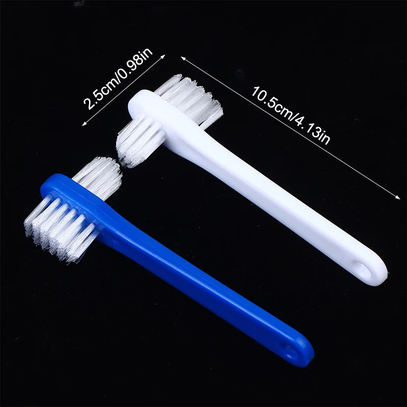 10-Pack Retainer & Denture Cleaning Brush – Double-Sided Denture Cleaning Brush Qst