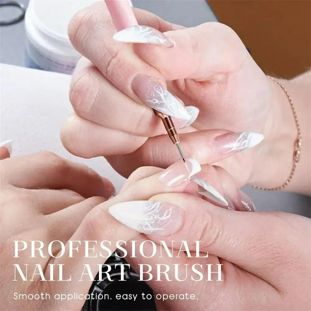 5-Piece Nail Art Liner Brush Set for UV Gel & French Polish Nail Art Brush Set Qme