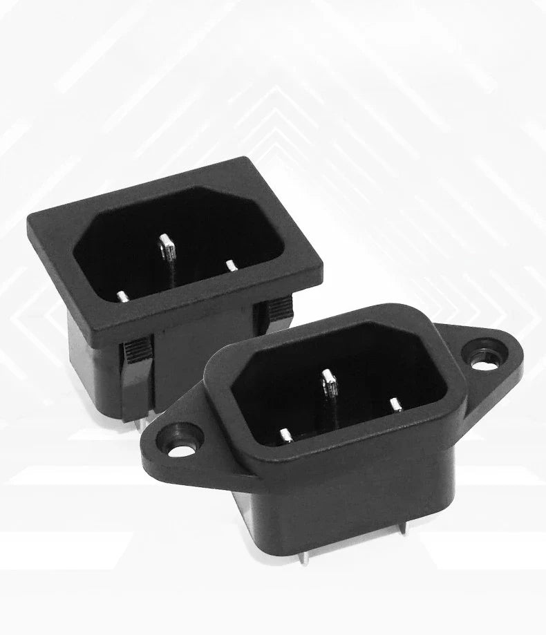 C14 IEC Cassette AC Power Socket 10-Pack | 15A 250V SS-120 AC Power Socket Qme