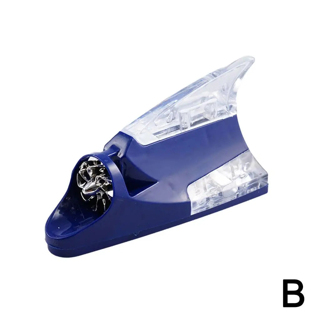 Shark Fin LED Wind-Powered Car Roof Decoration Light Car Roof Decoration Qme B