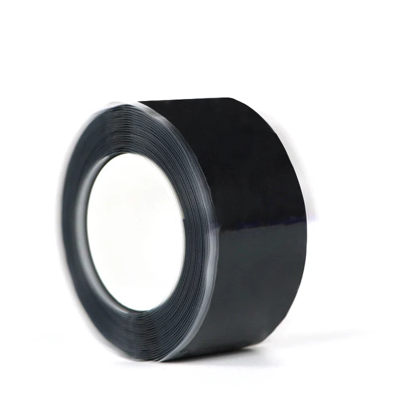 Silicone Self-Adhesive Waterproof Insulating Tape | Flame Retardant Insulating Silicone Tape Qme black-1Pcs 1M 25mm