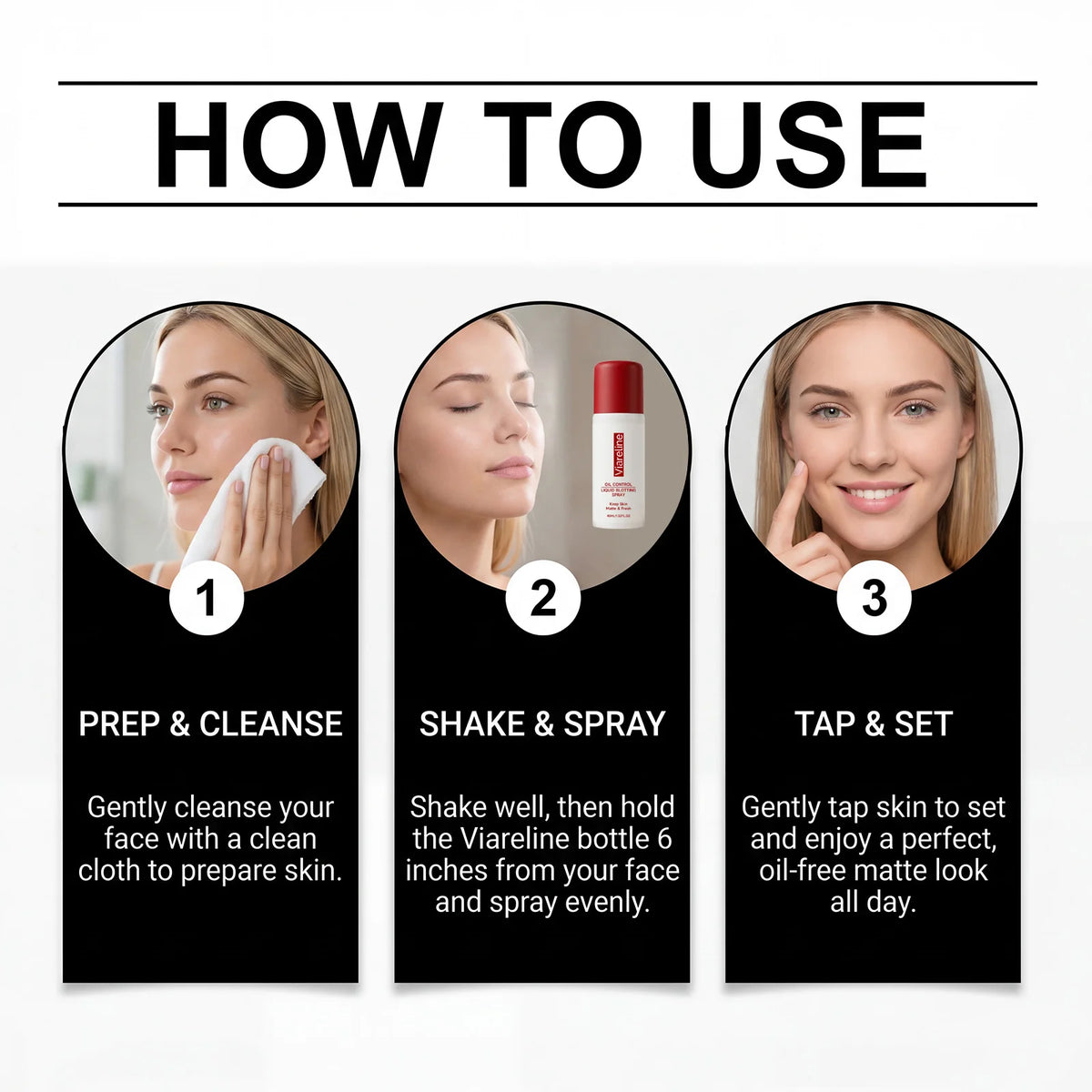 VIARELINE 45ml Matte Makeup Setting Spray – Oil Control Makeup Setting Spray Qst