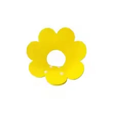 Soft Flower Pet Recovery Collar – Adjustable E-Collar for Cats & Dogs Pet Recovery Collar Qme Yellow 19-22cm