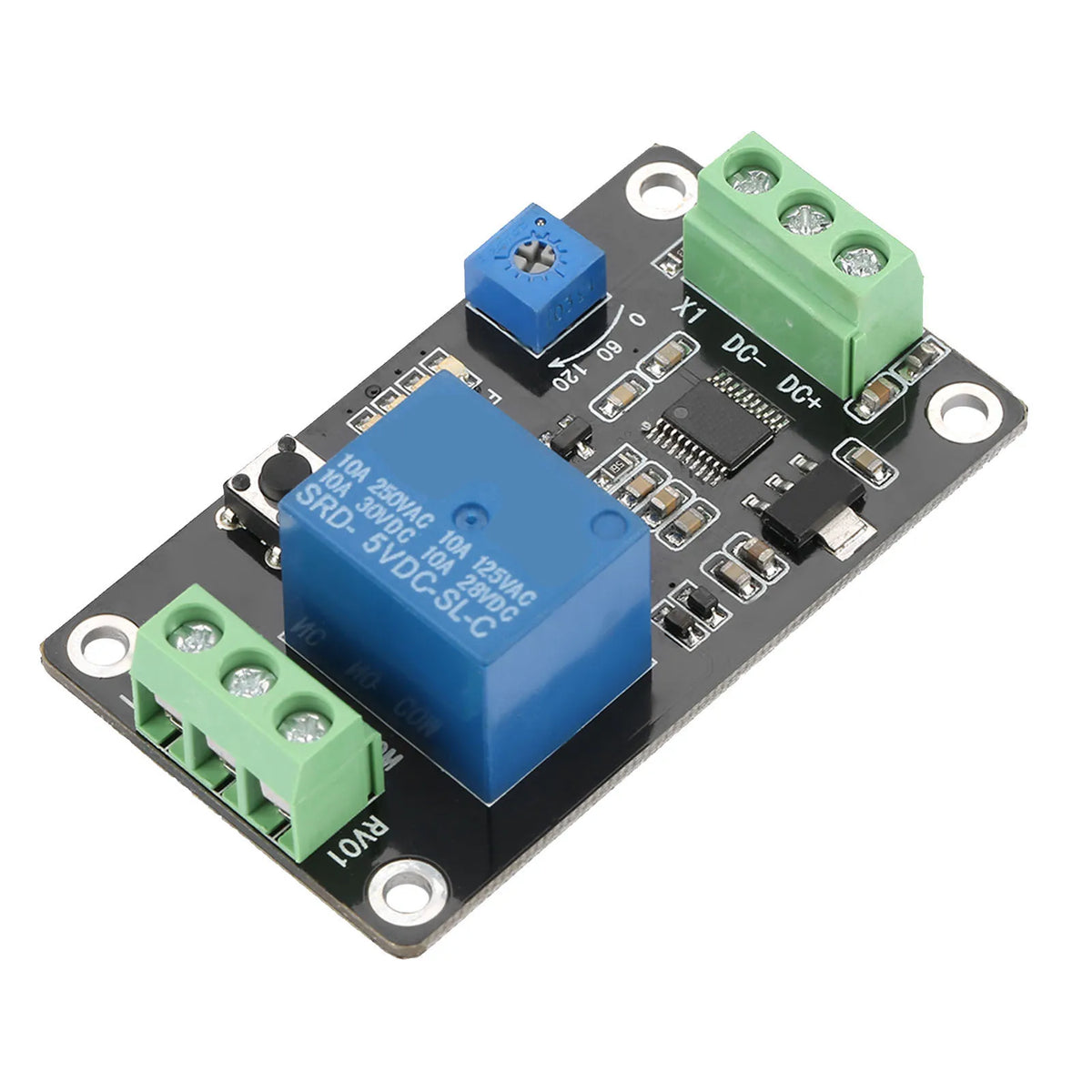 TRM01 Delay Timer Relay Module 5V 12V 24V – 555 Timer Switch Timer Relay Module Qst 5V