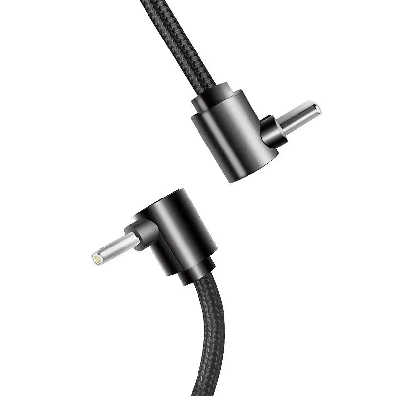 90° Elbow Braided USB-C Fast Charging Cable | PD Quick Charge USB-C Charging Cable Qme
