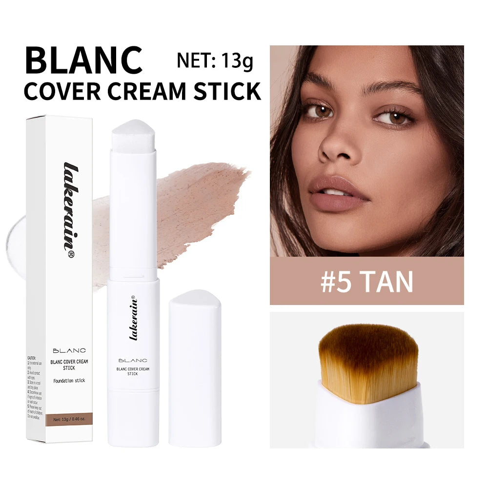 Lakerain Color-Changing Foundation Stick & Brush – Matte Finish Foundation Stick Qst 05