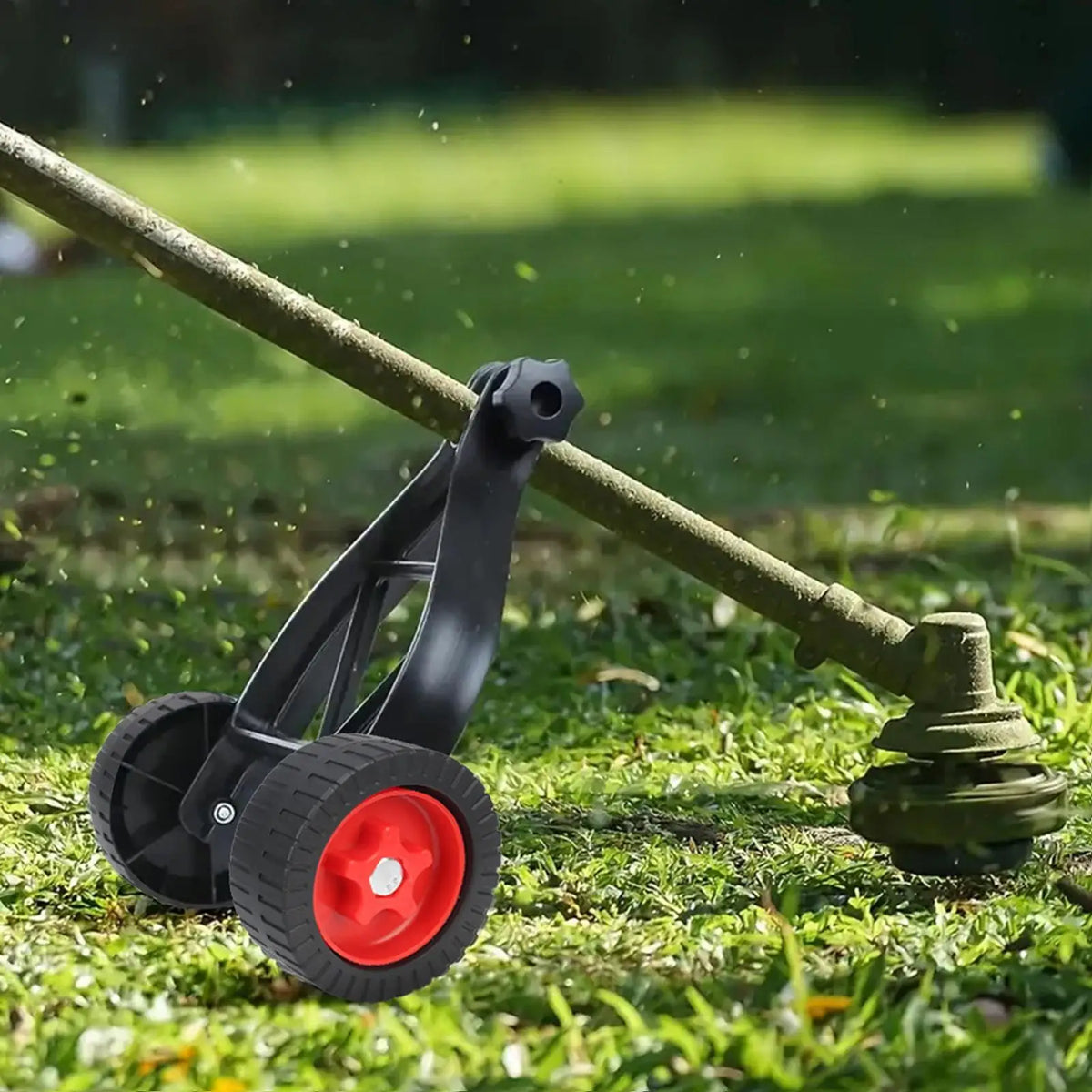 Adjustable String Trimmer Support Wheels & Lawn Mower Stand Trimmer Support Stand Qme