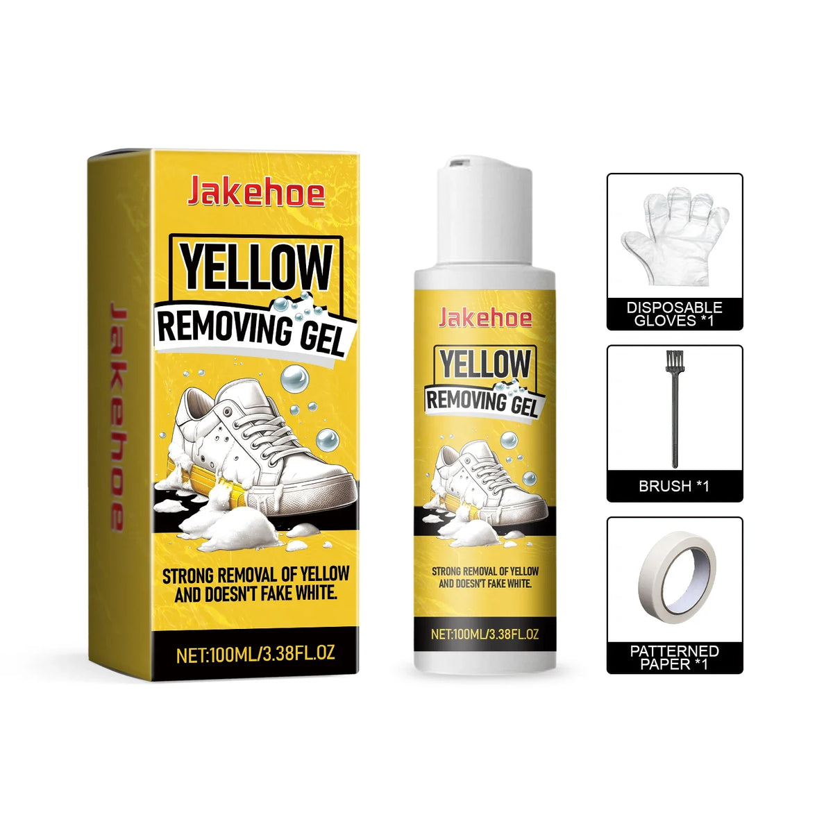 White Shoe Cleaning Gel – Remove Stains & Yellowing | Qme Shoe Cleaning Gel Qme 100ml Boxed