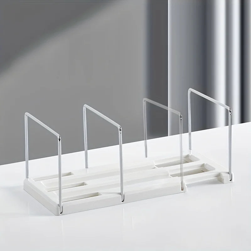 Adjustable Book Shelf Desk Organizer for Home & Office Desk Book Organizer Qme WHITE