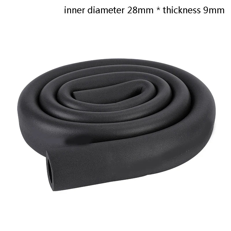 Sponge Rubber Pipe Insulation Sleeve 1.8M – Waterproof Thermal Pipe Insulation Sleeve Qme ID28MMxthickness9MM