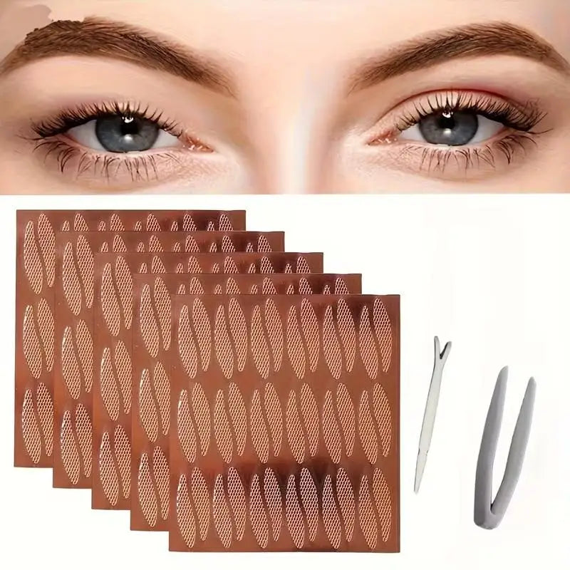 Lace Mesh Teardrop Eyelid Tape – Invisible Double Fold Sticker Eyelid Tape Qme