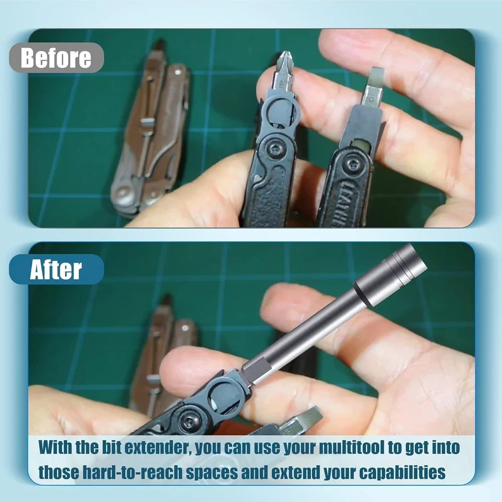 Multitool Bit Driver Extender – Extension Rod with Flat Handle Bit Driver Extender Qme