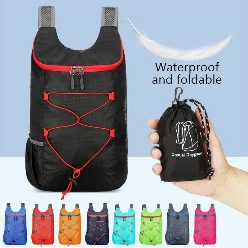 Foldable Outdoor Backpack – Lightweight Waterproof Travel Bag Foldable Backpack Qme
