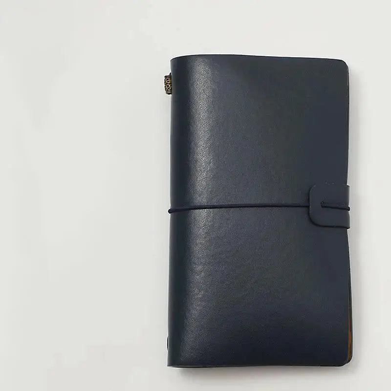 Vintage PU Leather Refillable Notebook – Soft Cover Loose Leaf Refillable Notebook Qme A1