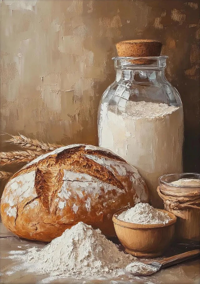 Vintage Food Still Life Canvas Wall Art for Kitchen Decor Canvas Wall Art Qst 13 50x70cm Unframed