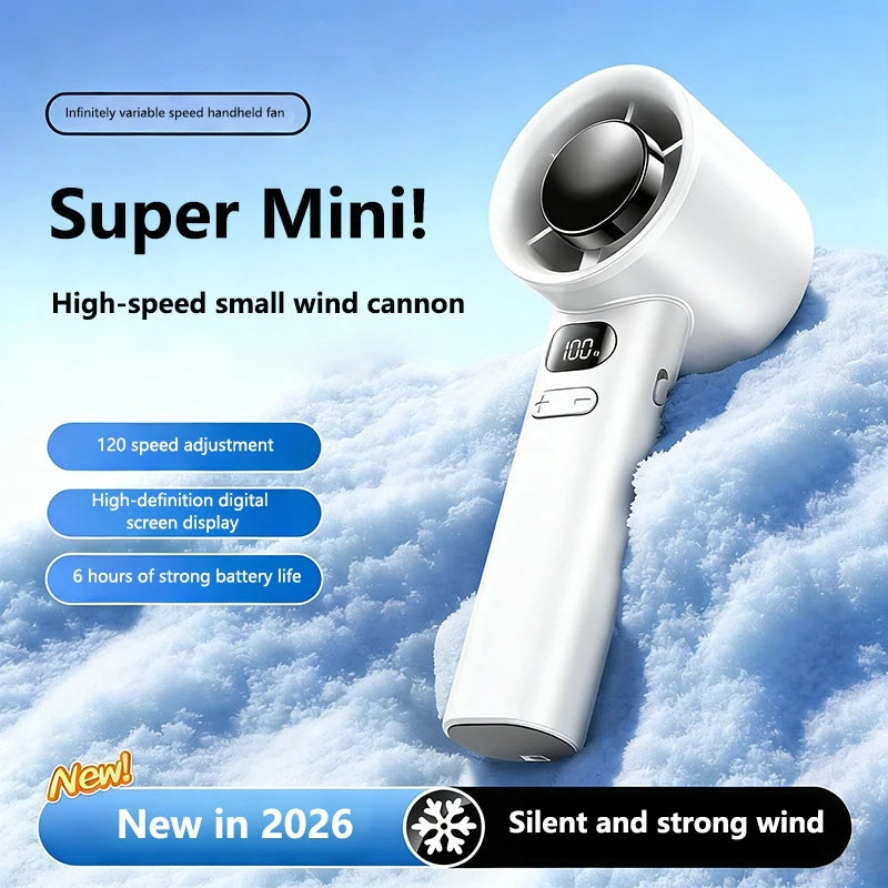 Portable USB Rechargeable Handheld Fan – Adjustable Speeds Handheld Fan Qst