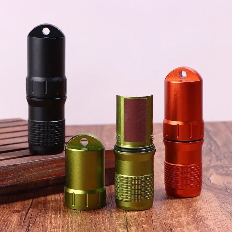 Waterproof Aluminum Pill Case – Airtight EDC Capsule Container EDC Capsule Case Qme