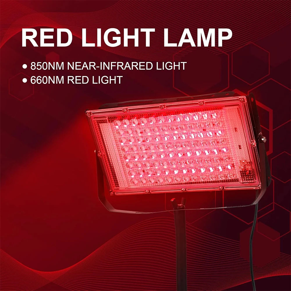 96 LED Red Light Therapy Lamp 660nm 850nm – Full Body Skin Care Red Light Therapy Lamp Qst