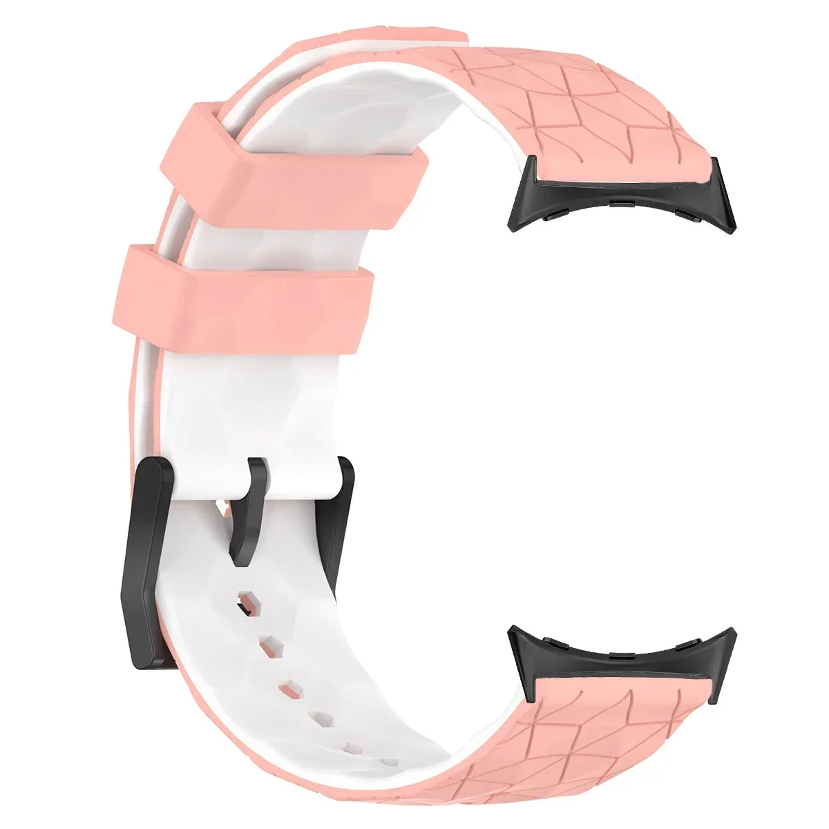 Silicone Sport Band for Google Pixel Watch 1 & 2 – 17 Colors Silicone Watch Band Qme Pink White for pixel watch 2
