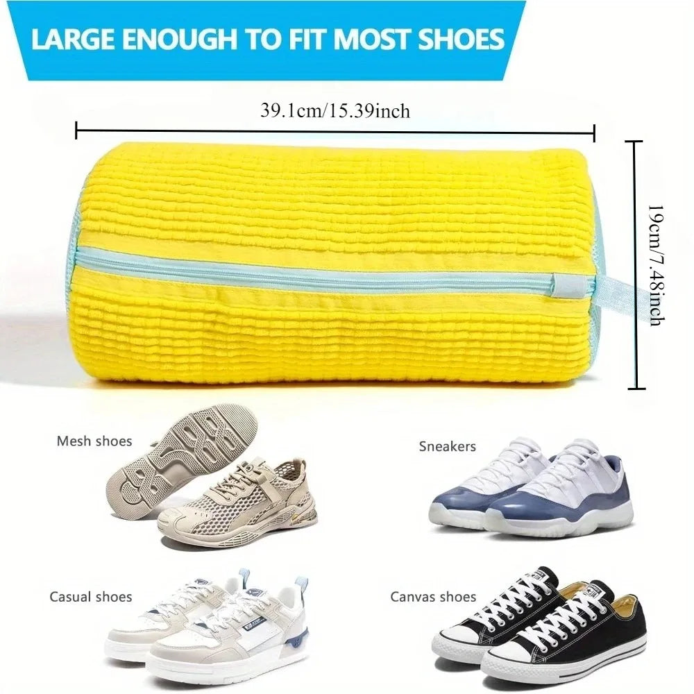 Padded Mesh Shoe Laundry Bag – Machine Wash Protector Shoe Laundry Bag Qst